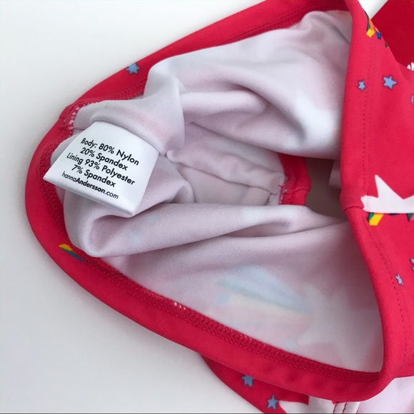 NEW Hanna Andersson Rainbow Stars Swimsuit top - Picture 4 of 6